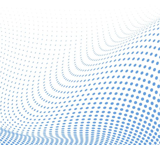 Blue halftone dots design element